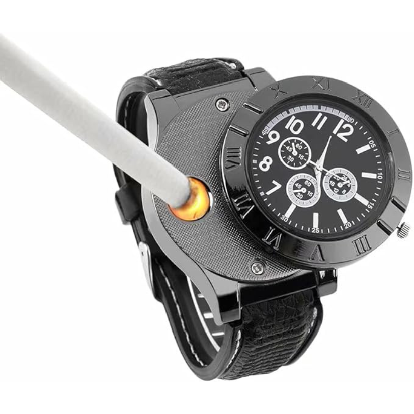 Men's Military USB Lighter Watch – Tactical Rechargeable Lighter