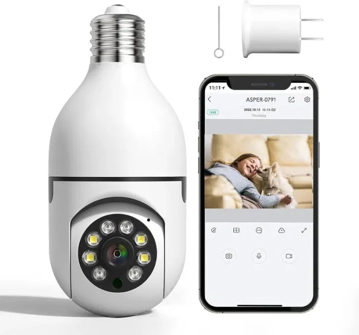 Night Vision Wireless Bulb Camera – Smart Home Security Camera