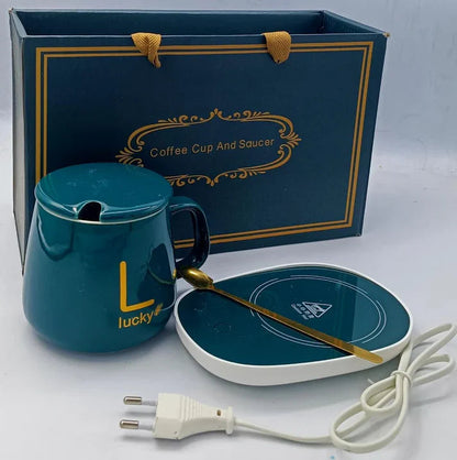 Electric Coffee Mug Warmer Set – Keep Drinks Hot All Day