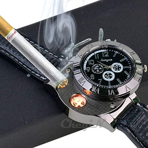 Men's Military USB Lighter Watch – Tactical Rechargeable Lighter