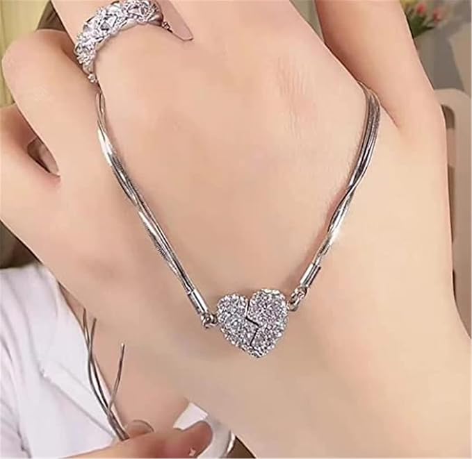 Heart Shaped Magnetic Necklace – Couples & Friendship Jewelry Gift