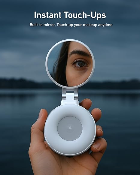 TELESIN Magnetic Selfie Ring Light – Portable LED Light for Phone & Camera