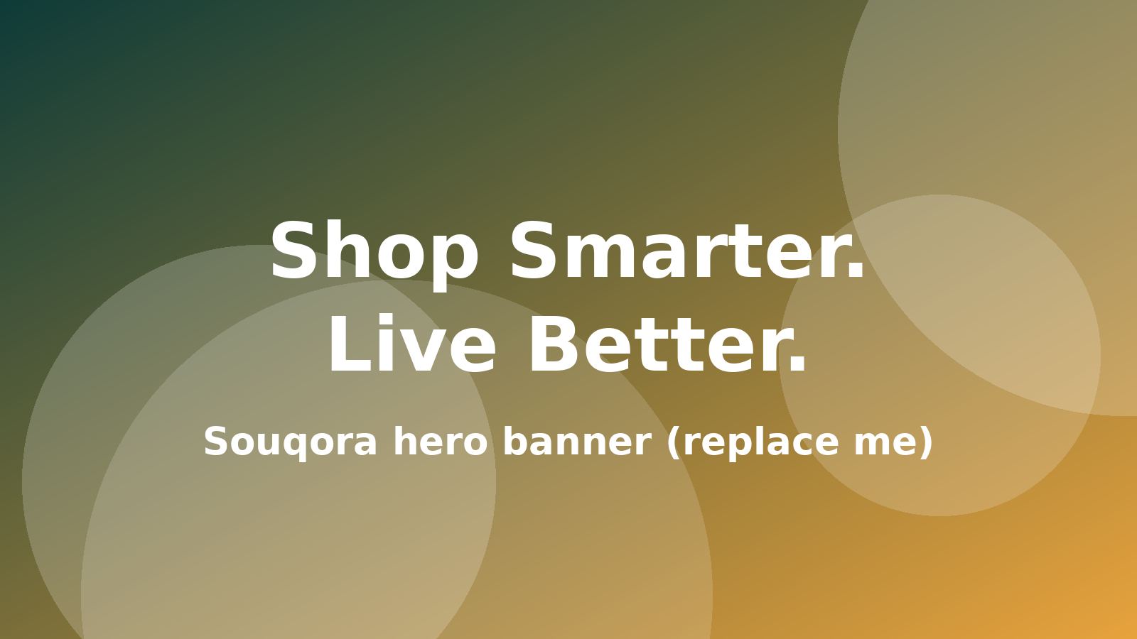 Souqora shopping banner