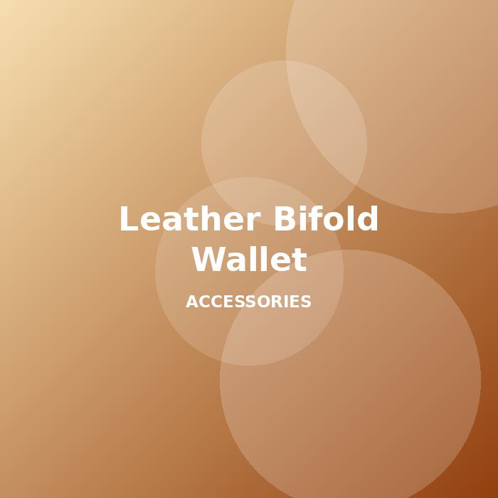 Leather Bifold Wallet