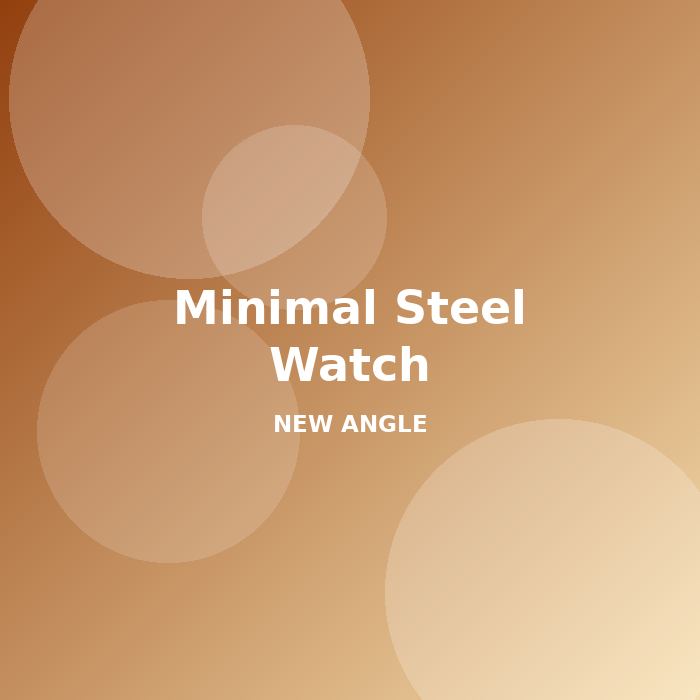 Minimal Steel Watch - alternate view