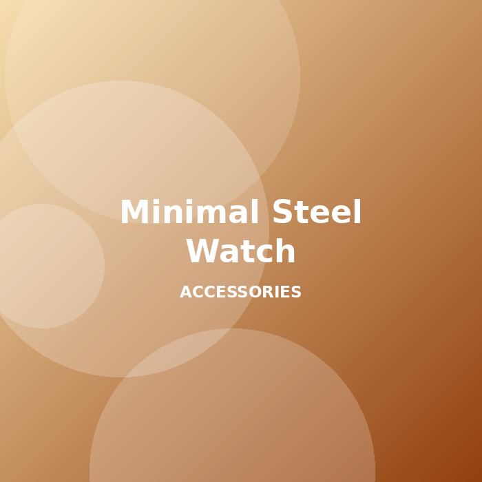 Minimal Steel Watch