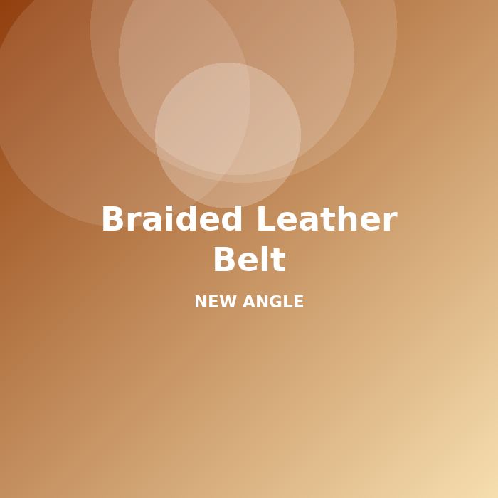 Braided Leather Belt - alternate view