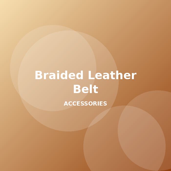 Braided Leather Belt