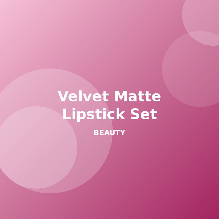 Velvet Matte Lipstick Set
