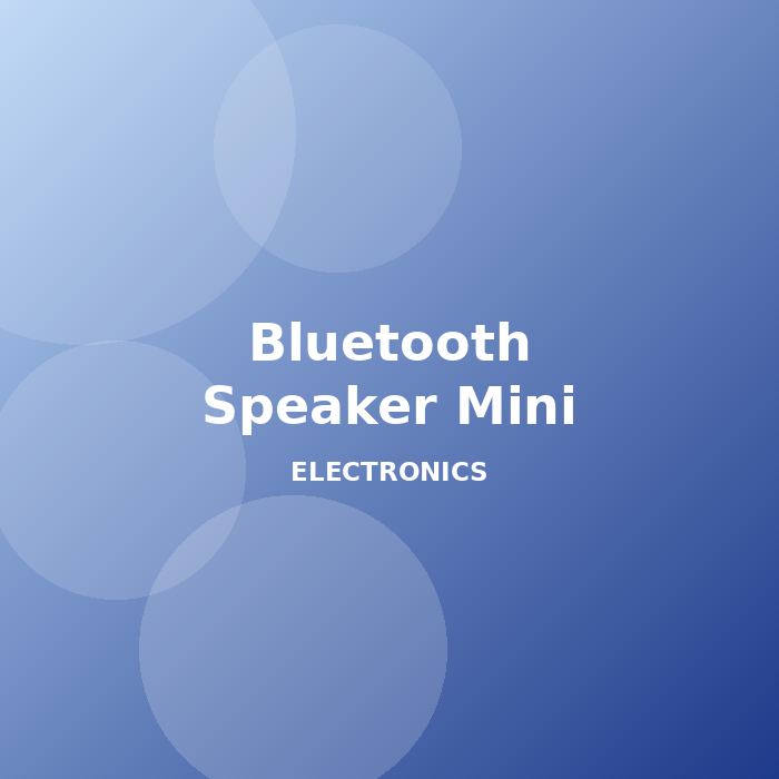 Bluetooth Speaker Mini