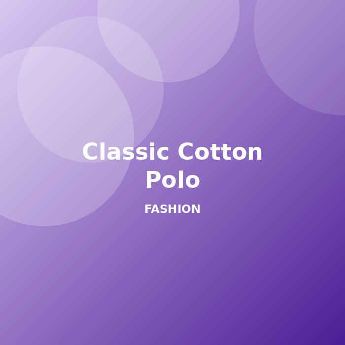 Classic Cotton Polo