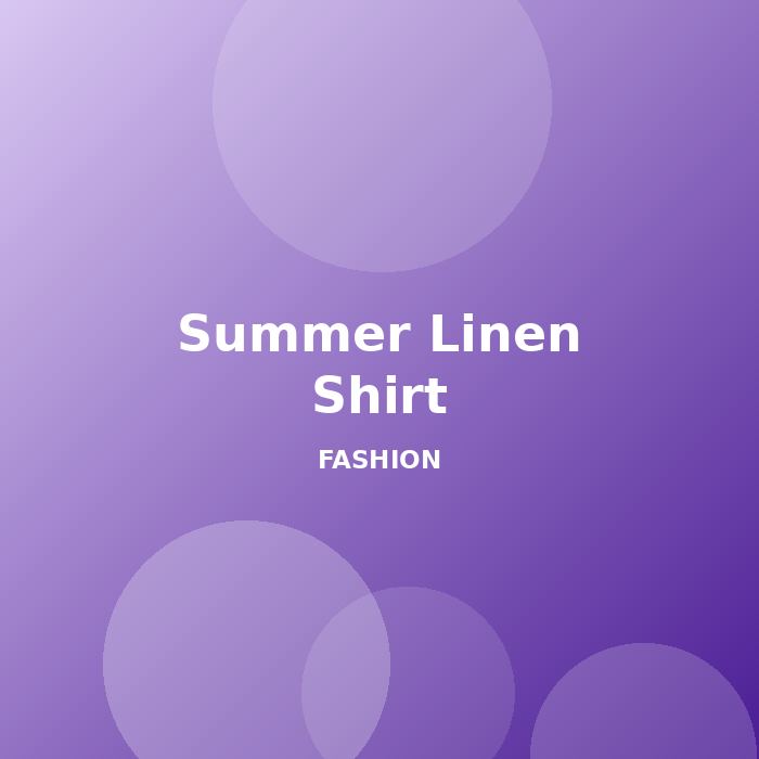 Summer Linen Shirt