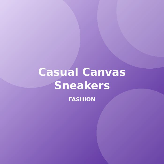 Casual Canvas Sneakers
