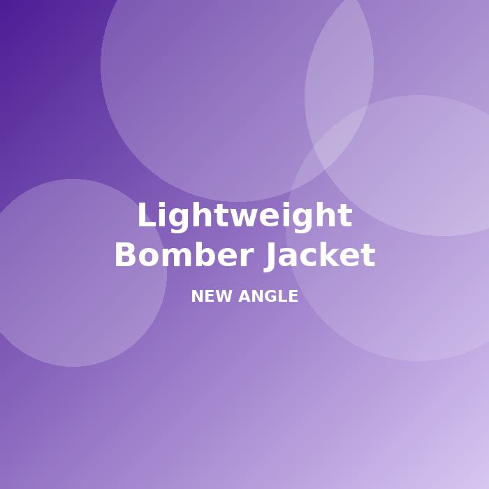 Lightweight Bomber Jacket - alternate view