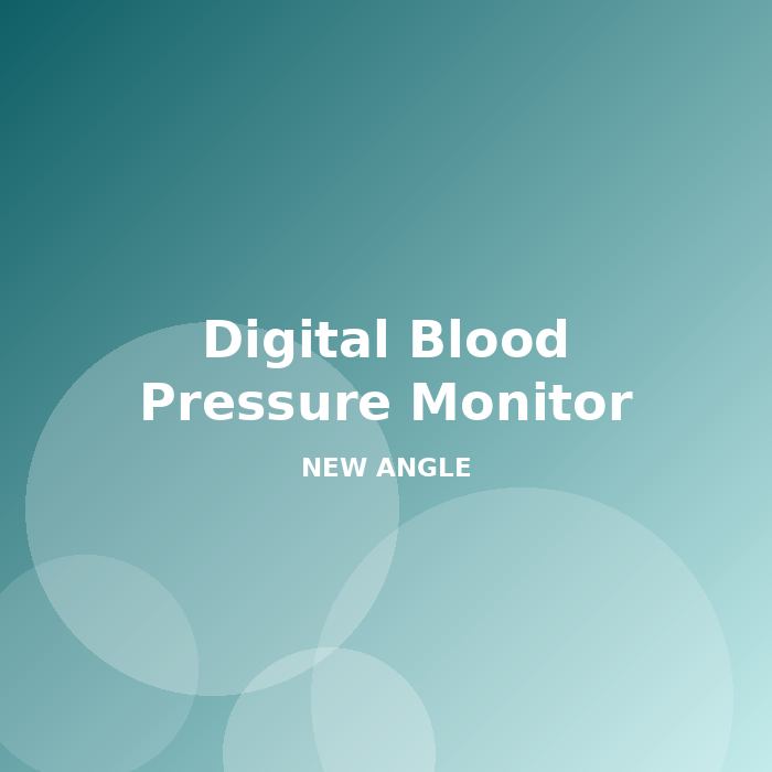 Digital Blood Pressure Monitor - alternate view
