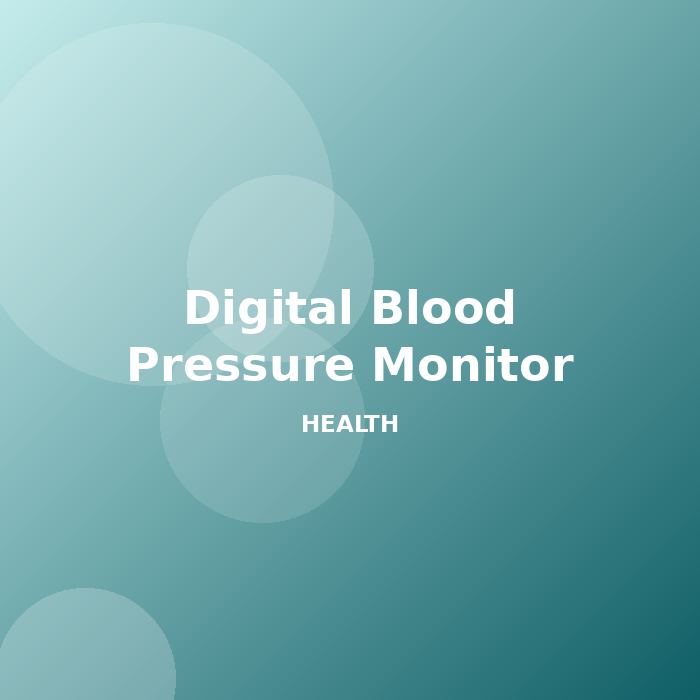 Digital Blood Pressure Monitor