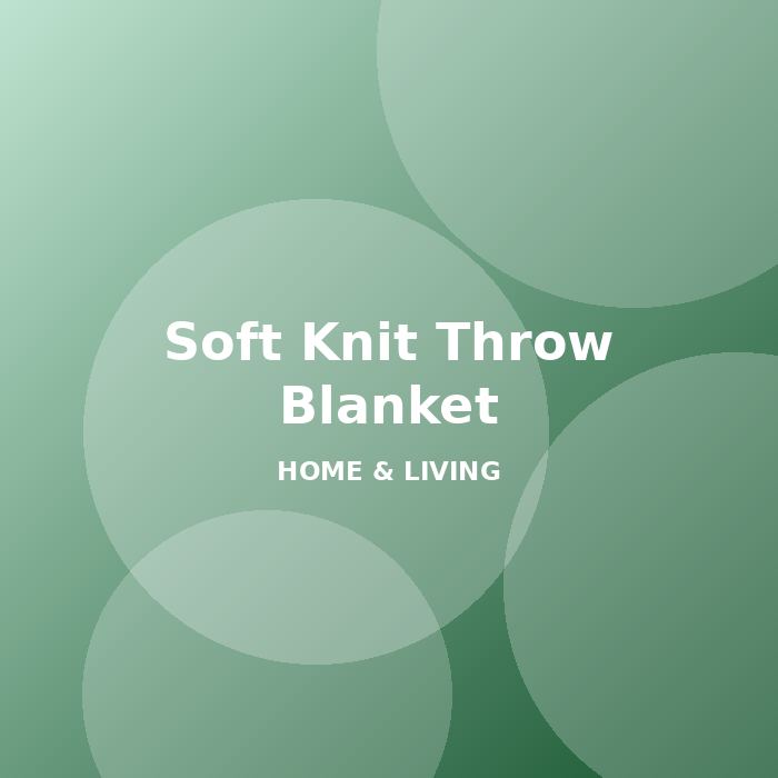 Soft Knit Throw Blanket