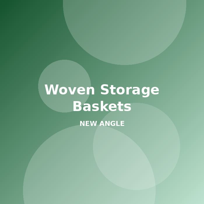 Woven Storage Baskets - alternate view