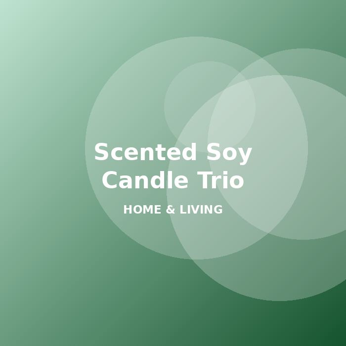 Scented Soy Candle Trio