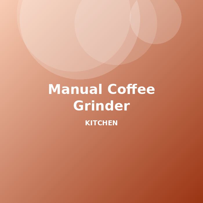 Manual Coffee Grinder