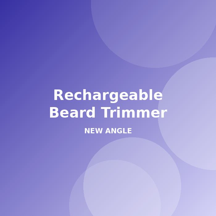 Rechargeable Beard Trimmer - alternate view