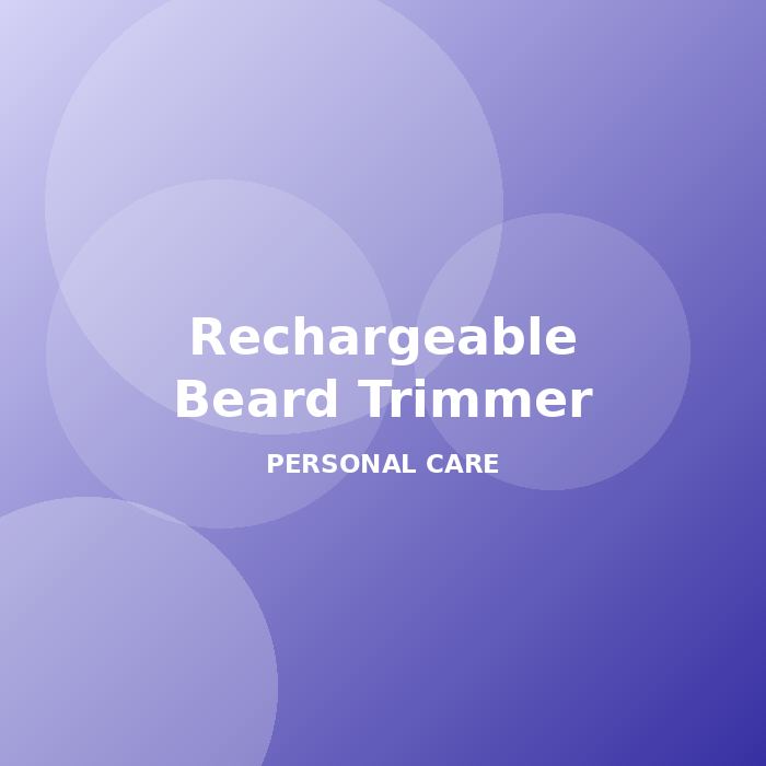 Rechargeable Beard Trimmer